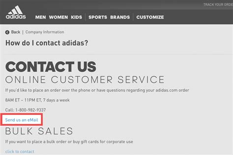 adidas contact number.